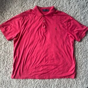 Polo Ralph Lauren Light Coral Short Sleeve Golf Polo Mens Pima 2XB Pony Logo